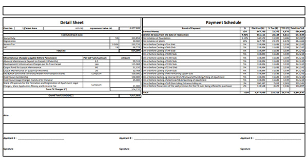 Bhagwati Belmont Thane Costing Plan
